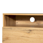 70" TV Stand with Drop-Down Doors, Drawers & Cable Management for TVs Up to 80"