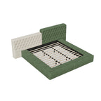 King Upholstered Platform Bed with Storage Footboard & Side Rails