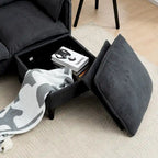 78.74 3-Seater L-Shaped Convertible Sofa with Footstools & Storage