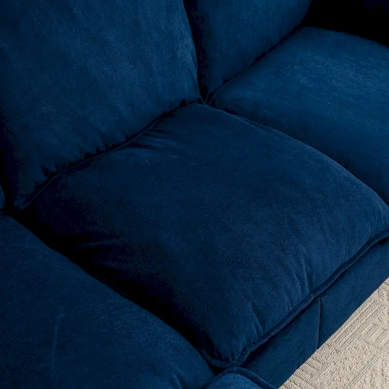 78.74 3-Seater L-Shaped Convertible Sofa with Footstools & Storage