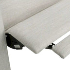 Contemporary Tufted Pushback Recliner Chair with Birch Wood Legs