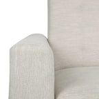 Contemporary Tufted Pushback Recliner Chair with Birch Wood Legs