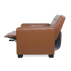 Contemporary Tufted Pushback Recliner Chair with Birch Wood Legs