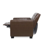 Contemporary Tufted Pushback Recliner Chair with Birch Wood Legs