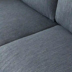 Mid-Century 3-Seater Sofa with Walnut Finish & Pillow Cushions
