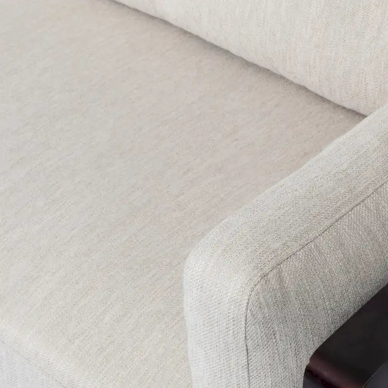 Mid-Century 3-Seater Sofa with Walnut Finish & Pillow Cushions
