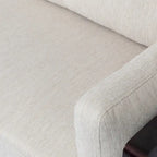 Mid-Century 3-Seater Sofa with Walnut Finish & Pillow Cushions