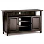 Solid Wood Transitional TV Stand with Storage & Cord Management, 54" Wide