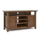 Solid Wood Transitional TV Stand with Storage & Cord Management, 54" Wide