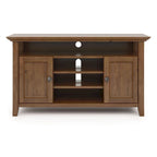 Solid Wood Transitional TV Stand with Storage & Cord Management, 54" Wide