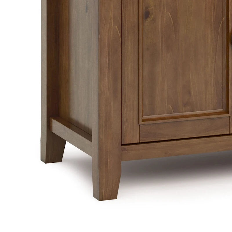 Solid Wood Transitional TV Stand with Storage & Cord Management, 54" Wide