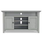 Solid Wood Transitional TV Stand with Storage & Cord Management, 54" Wide