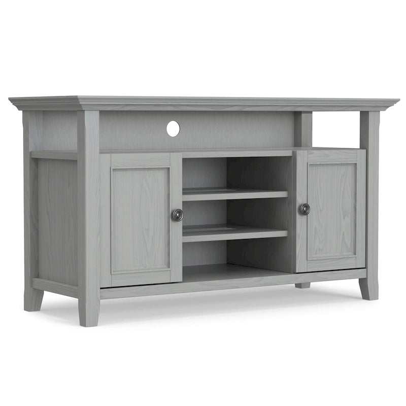 Solid Wood Transitional TV Stand with Storage & Cord Management, 54" Wide