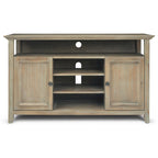 Solid Wood Transitional TV Stand with Storage & Cord Management, 54" Wide