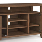 Solid Wood Transitional TV Stand with Storage & Cord Management, 54" Wide