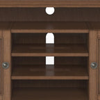 Solid Wood Transitional TV Stand with Storage & Cord Management, 54" Wide