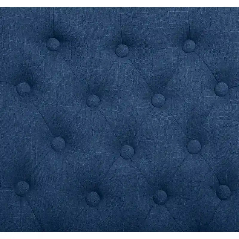 Upholstered Armless Button-Tufted Parson Dining Chairs, Set of 2