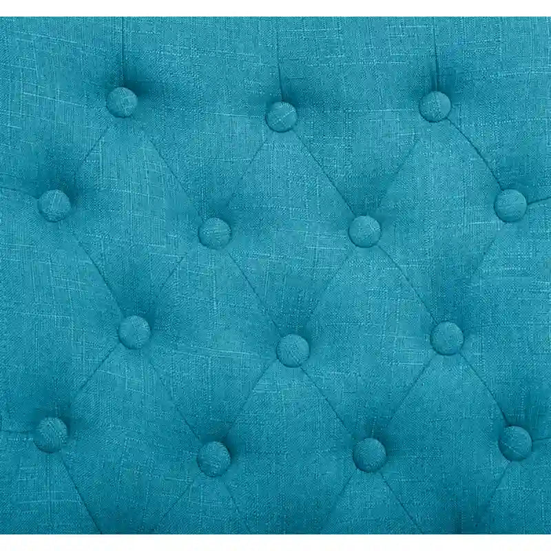 Upholstered Armless Button-Tufted Parson Dining Chairs, Set of 2