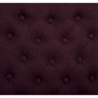 Upholstered Armless Button-Tufted Parson Dining Chairs, Set of 2