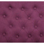 Upholstered Armless Button-Tufted Parson Dining Chairs, Set of 2
