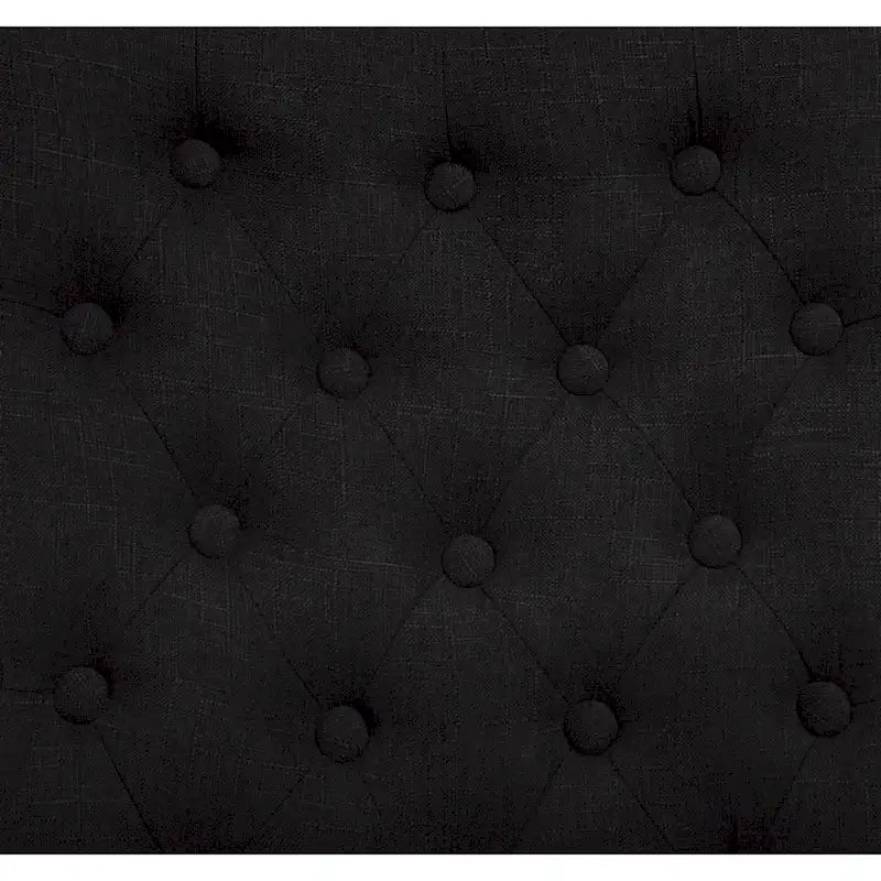Upholstered Armless Button-Tufted Parson Dining Chairs, Set of 2