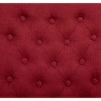 Upholstered Armless Button-Tufted Parson Dining Chairs, Set of 2