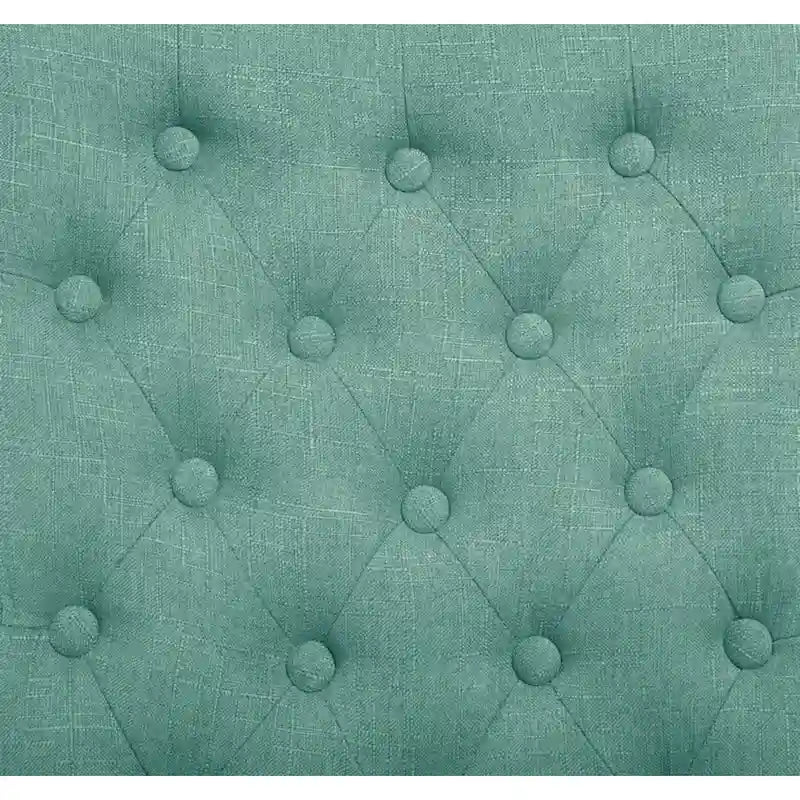 Upholstered Armless Button-Tufted Parson Dining Chairs, Set of 2