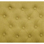Upholstered Armless Button-Tufted Parson Dining Chairs, Set of 2