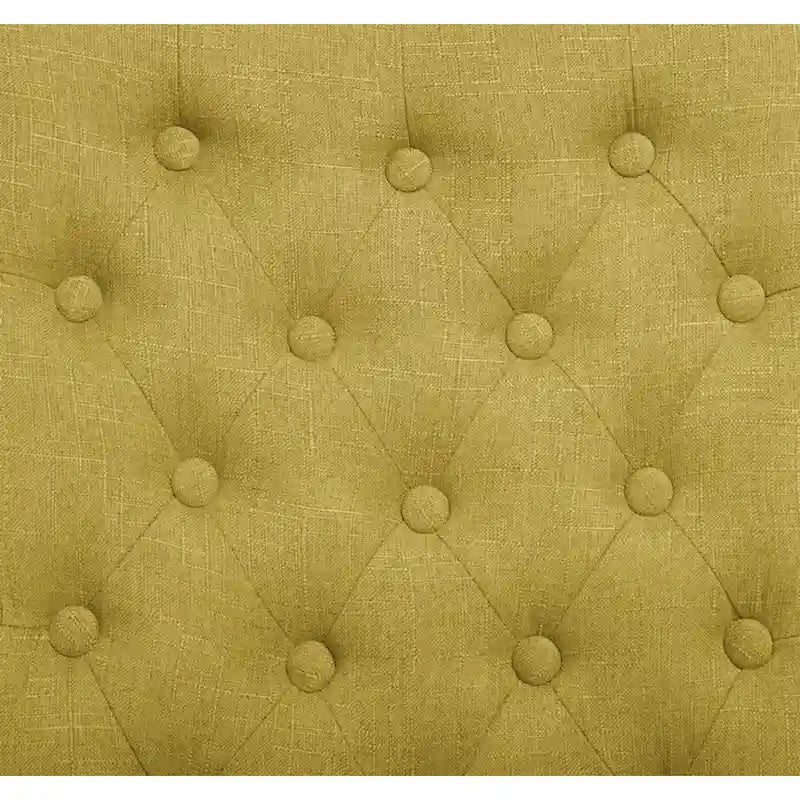 Upholstered Armless Button-Tufted Parson Dining Chairs, Set of 2