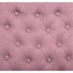 Upholstered Armless Button-Tufted Parson Dining Chairs, Set of 2