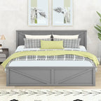 King Size Wooden Platform Bed