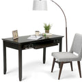 Solid Wood Transitional Desk with Keyboard Tray & Drawers, 54" Wide