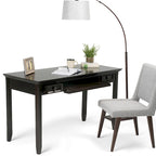 Solid Wood Transitional Desk with Keyboard Tray & Drawers, 54" Wide