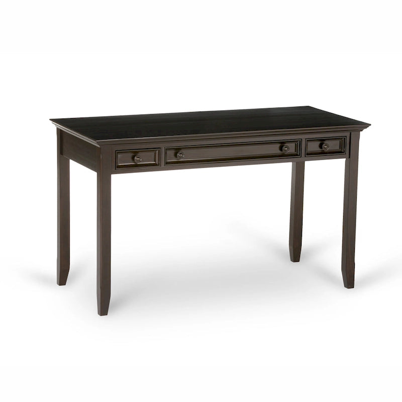 Solid Wood Transitional Desk with Keyboard Tray & Drawers, 54" Wide