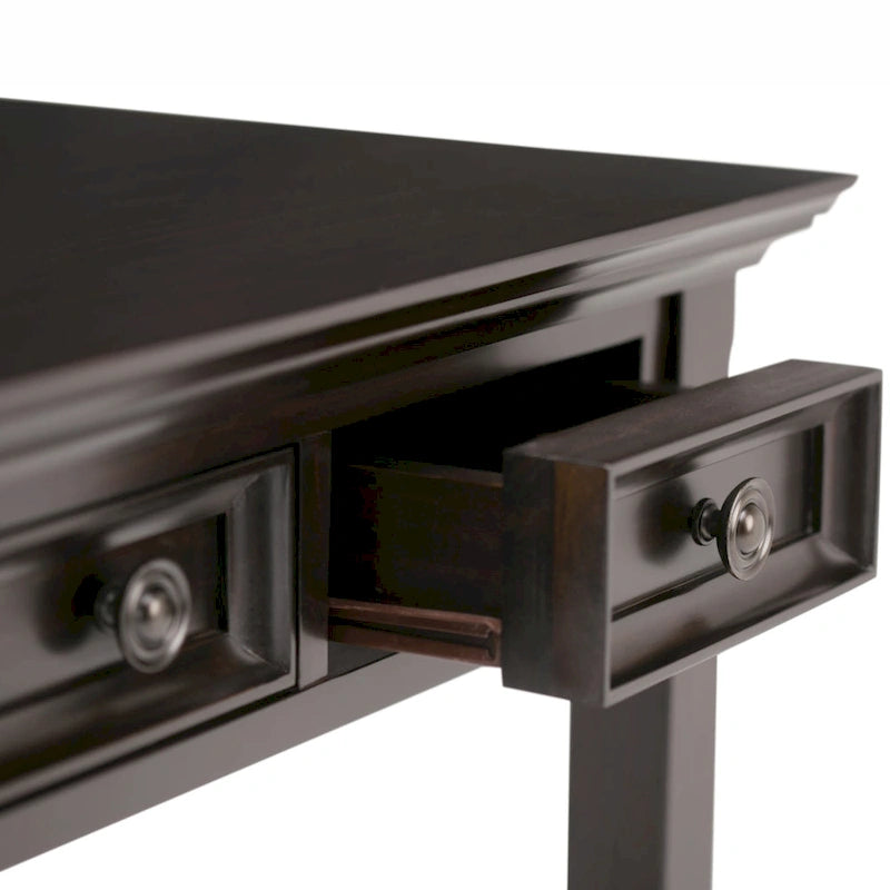 Solid Wood Transitional Desk with Keyboard Tray & Drawers, 54" Wide
