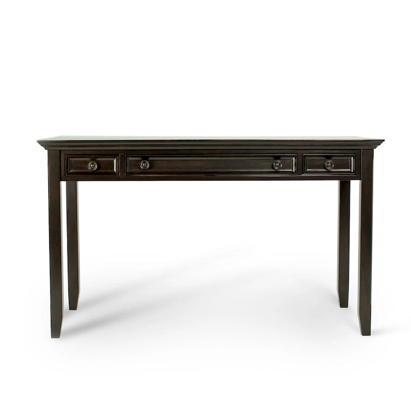 Solid Wood Transitional Desk with Keyboard Tray & Drawers, 54" Wide