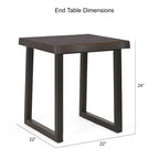 Steve Silver Joliet Live Edge Side Table