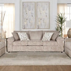 Wide Wale Corduroy 4-Piece Living Room Set: Sofa, Loveseat, Cuddle Chair & Ottoman