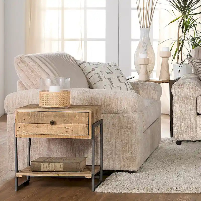 Wide Wale Corduroy 4-Piece Living Room Set: Sofa, Loveseat, Cuddle Chair & Ottoman