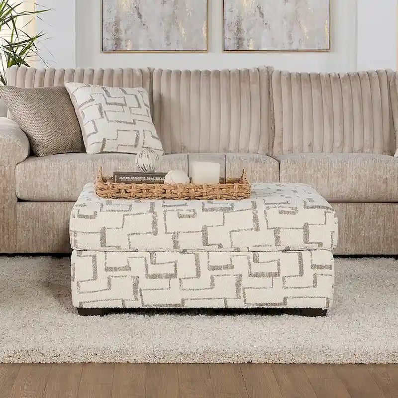 Wide Wale Corduroy 4-Piece Living Room Set: Sofa, Loveseat, Cuddle Chair & Ottoman