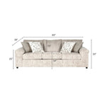 Wide Wale Corduroy 4-Piece Living Room Set: Sofa, Loveseat, Cuddle Chair & Ottoman