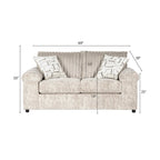 Wide Wale Corduroy 4-Piece Living Room Set: Sofa, Loveseat, Cuddle Chair & Ottoman