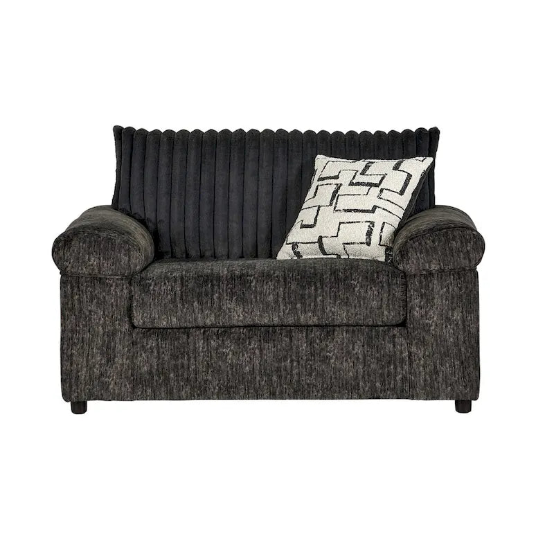 Wide Wale Corduroy 4-Piece Living Room Set: Sofa, Loveseat, Cuddle Chair & Ottoman