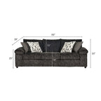 Wide Wale Corduroy 4-Piece Living Room Set: Sofa, Loveseat, Cuddle Chair & Ottoman
