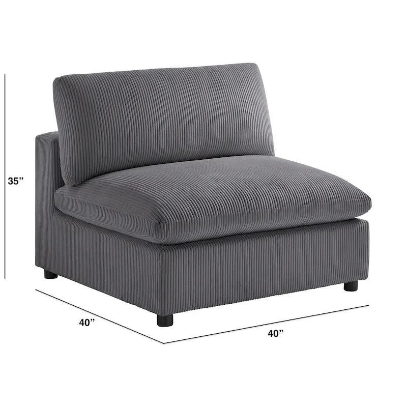 Cambrai Armless Slipper Accent Chair by Greyson Living