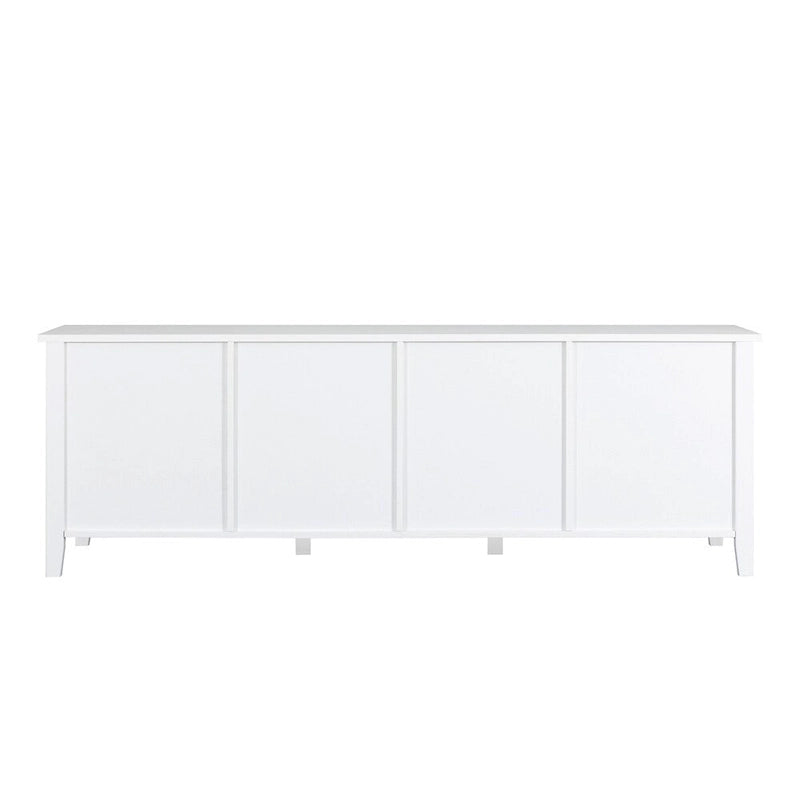 White Farmhouse 6-Piece Dining Set: Rectangular Table & 4 Chairs