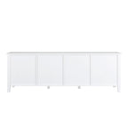 White Farmhouse 6-Piece Dining Set: Rectangular Table & 4 Chairs