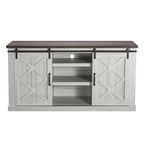 58 Farmhouse Sliding Barn Door TV Stand - Fits TVs up to 65 - 58 in Width