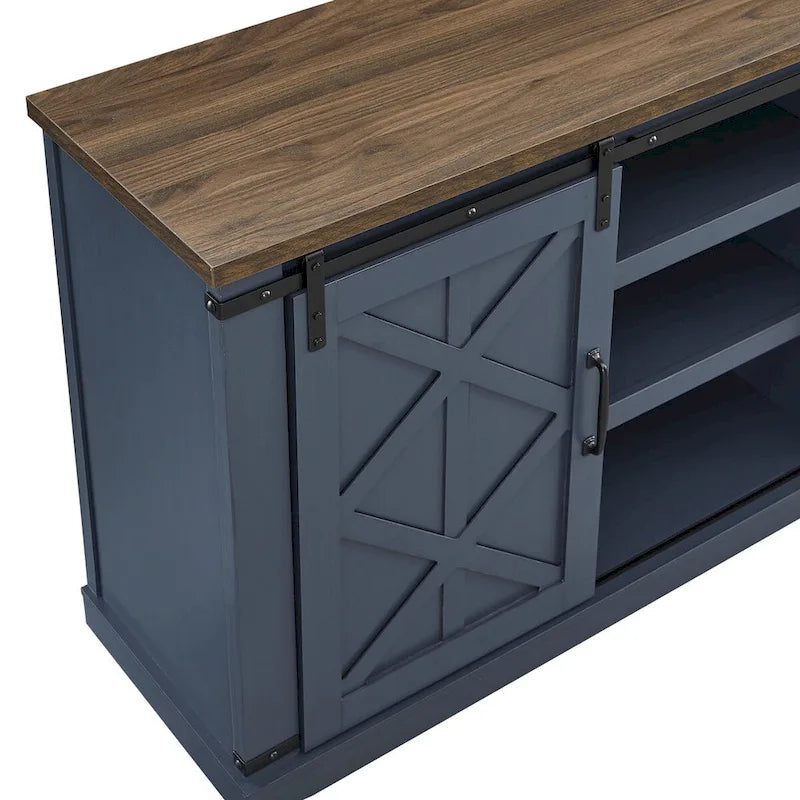 58 Farmhouse Sliding Barn Door TV Stand - Fits TVs up to 65 - 58 in Width