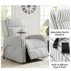 Power Lift Recliner with Massage, Heat, Wood Tray & USB Charging, Set of 2